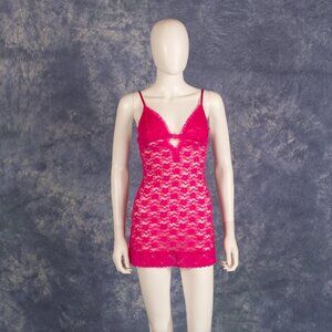 Vintage Y2K Rampage Intimates Hot Pink Babydoll Lingerie